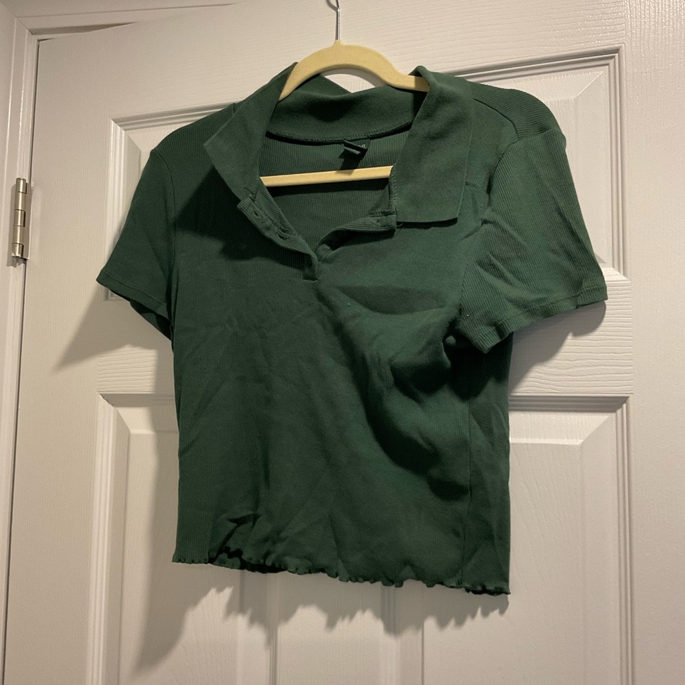 Wild Fable Dark Green Button Down Shirt